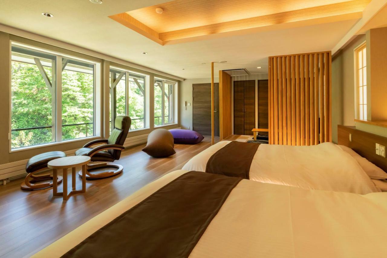 Shikishima Jozankei Bettei Hotel Sapporo Bagian luar foto